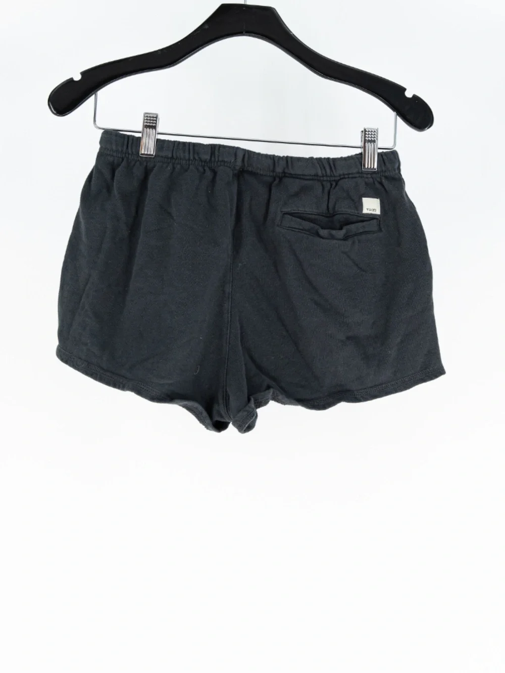 Vuori Women's Sunnyside Pull On Organic Cotton Tie Waist Mini Shorts Blue Small